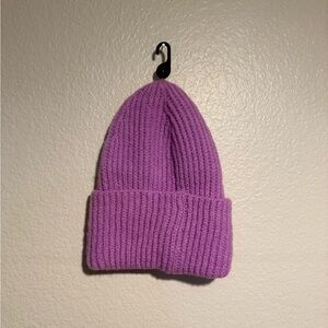 Kids Knit Beanie - Purple